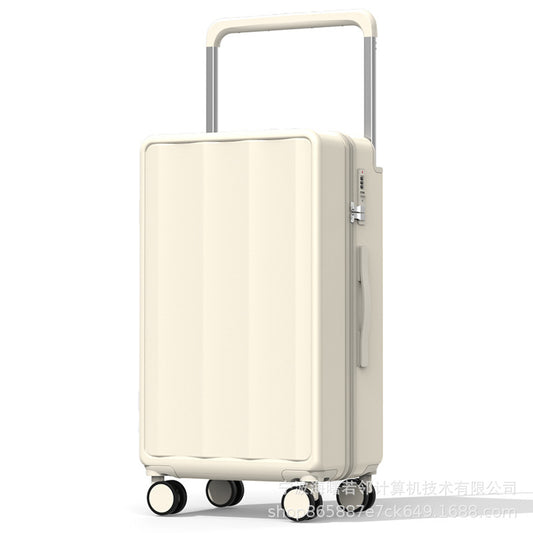 2023 New Wide Trolley Luggage Women's Universal Wheel Multifunctional Strong and Durable Travel Code Box Large Capacity 