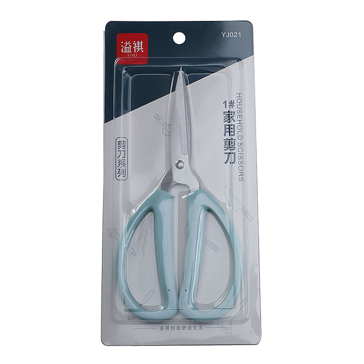 Stainless steel household scissors red handle large red paper-cut student small office stationery handmade tailor civilian scissors 