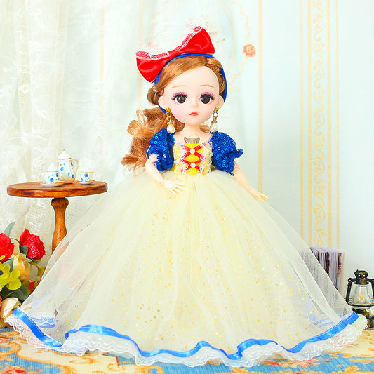 New 28cm Snow White Elsa Princess Music Doll Yade Barbie Doll Girl Birthday Children's Toy 