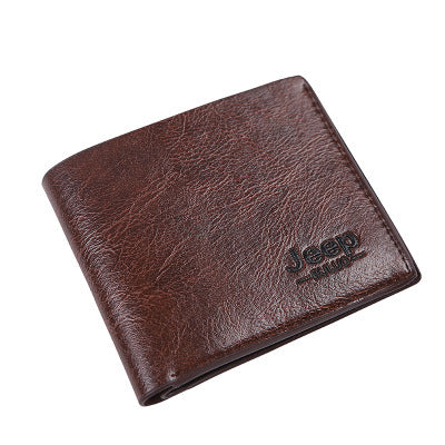 2021 Fashion New Men's Short Wallet Run Jianghu Portable Student Wallet Card Holder Summer Casual Men's Models 