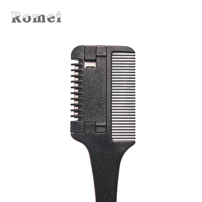 Hairdressing tool dual-purpose hair shaving comb, hair thinning portable hair shaving knife, stainless steel blade hair shaving comb 