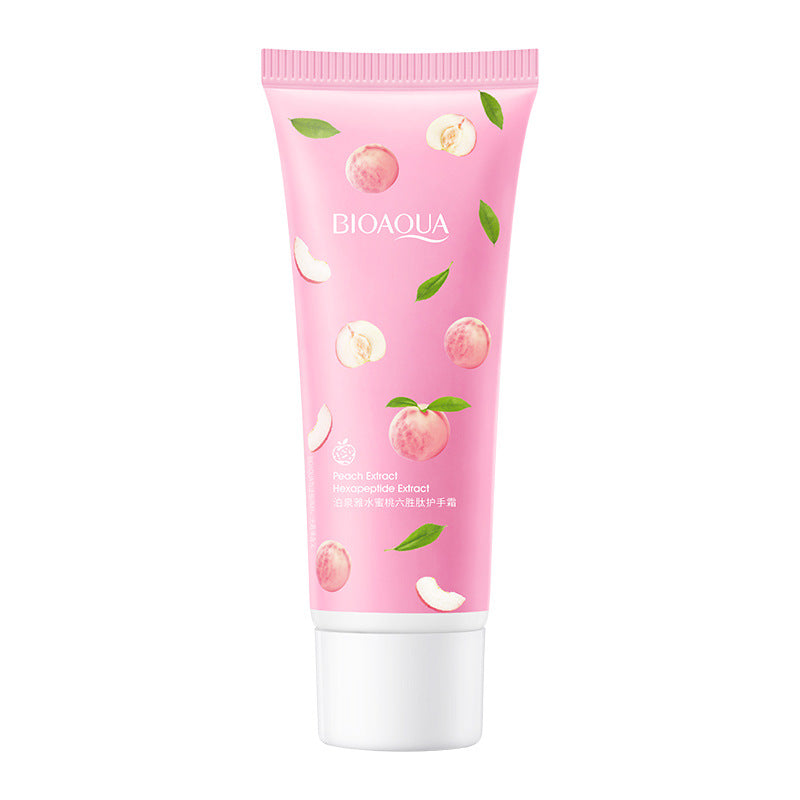 ထုတ်လုပ်သူ Peach Lactic Acid Bacteria Hand Cream Essence Hand Refreshing Moisturizing Mild Hydrating Moisturizing Body Care 