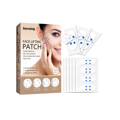 Invisible facial lifting tape, face lifting tape, firming and tightening chin, diluting fine lines, lifting and shaping, V-shaped small face tape 