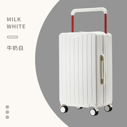 Trolley suitcase with central wide trolley suitcase ABS+PC for women large capacity password suitcase universal wheel for men 