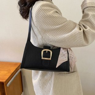 Jianneng high-end niche design bag women 2023 new all-match fashion one-shoulder armpit bag explosive style baguette 