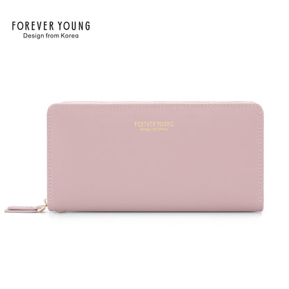 Forever Young Wallet Feminine Clutch Versatile Fashion Long Mobile Phone Wallet Anti-Scratch Wallet 