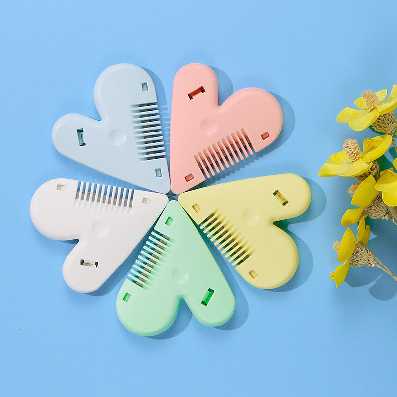 Xirui love double-sided hair comb hair trimmer to trim bangs and thin children's hair comb self-service trimmer 