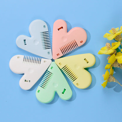 Xirui love double-sided hair comb hair trimmer to trim bangs and thin children's hair comb self-service trimmer 