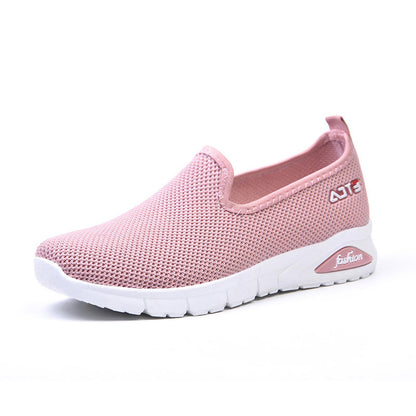 Shoes women's 2023 new foreign trade women's shoes casual flying woven single shoes soft sole mother's shoes breathable old Beijing cloth shoes women 