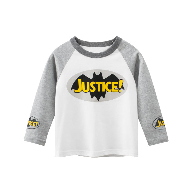 Korean version of children's clothing autumn new children's long-sleeved t-shirt wholesale boy's bottoming shirt baby clothing one piece sales 