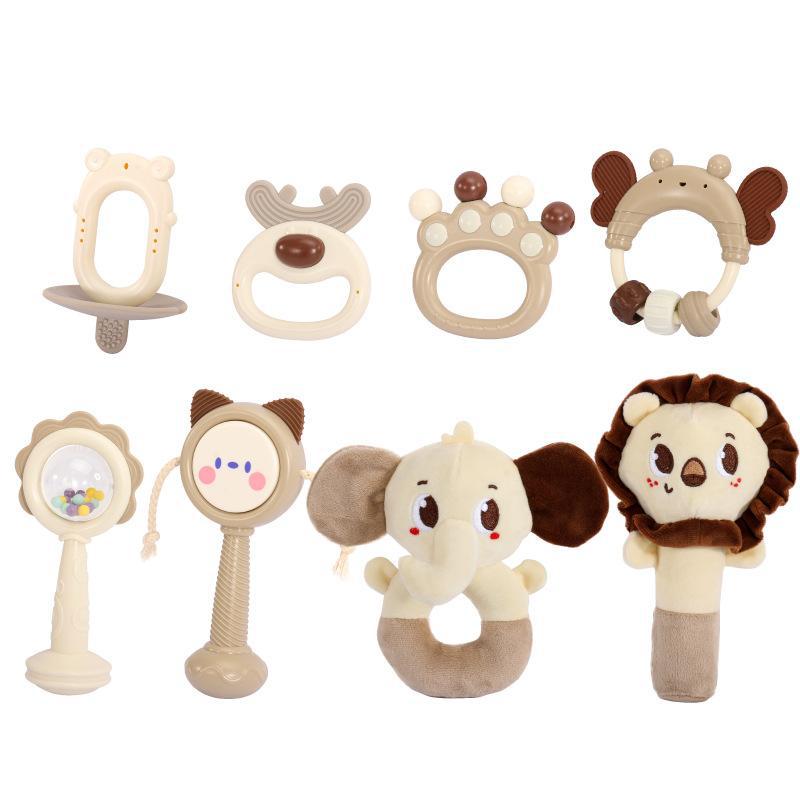 Maybele Newborn Rattle Baby Soothing Set ကလေးများဆုပ်ကိုင်ထားသော Gift Box Baby Teether Toy 