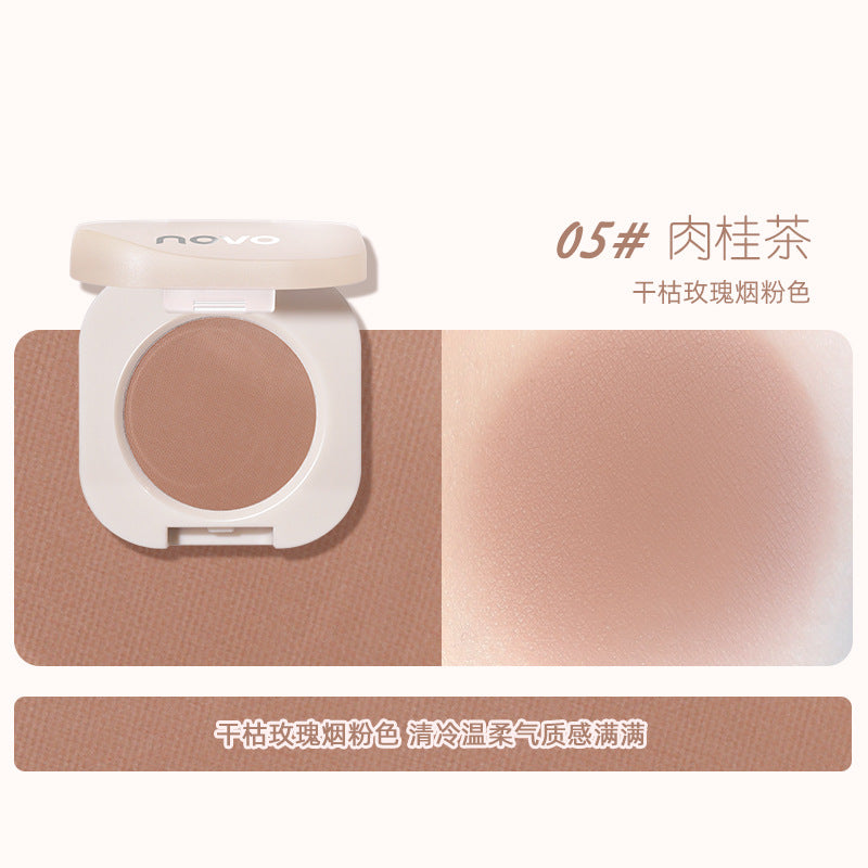 NOVO Cowherd color and Weaver Girl smart single color eye shadow, delicate and long-lasting makeup, student party earth color eye shadow palette wholesale 