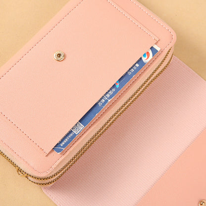 2022 new women's wallet Korean version large-capacity multi-functional shoulder bag mid-length clutch bag coin purse 