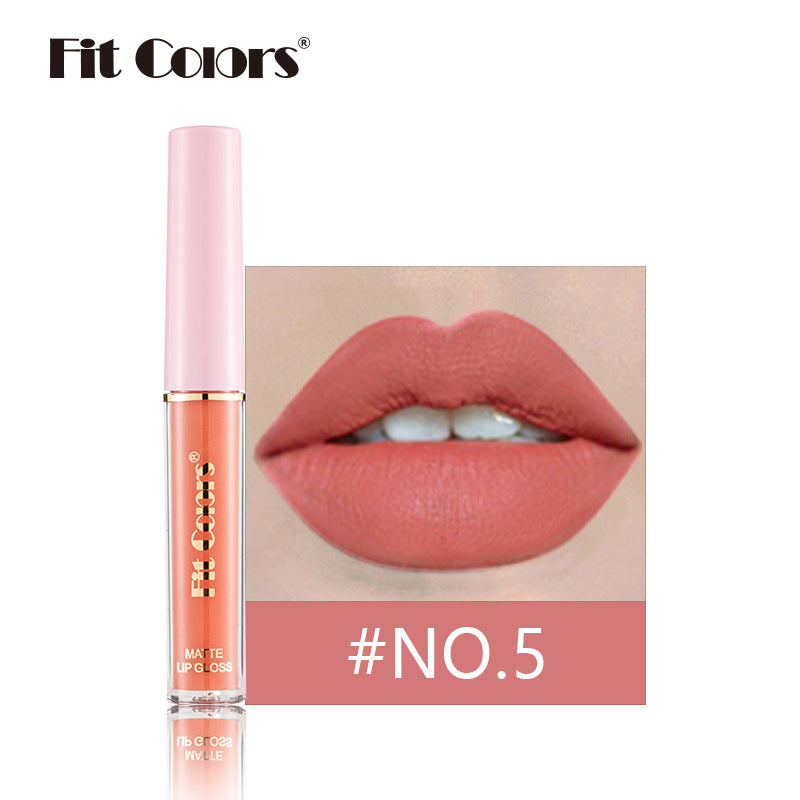 Fit Colors 12-color non-stick matte lip gloss matte velvet liquid lipstick lip gloss cross-border 