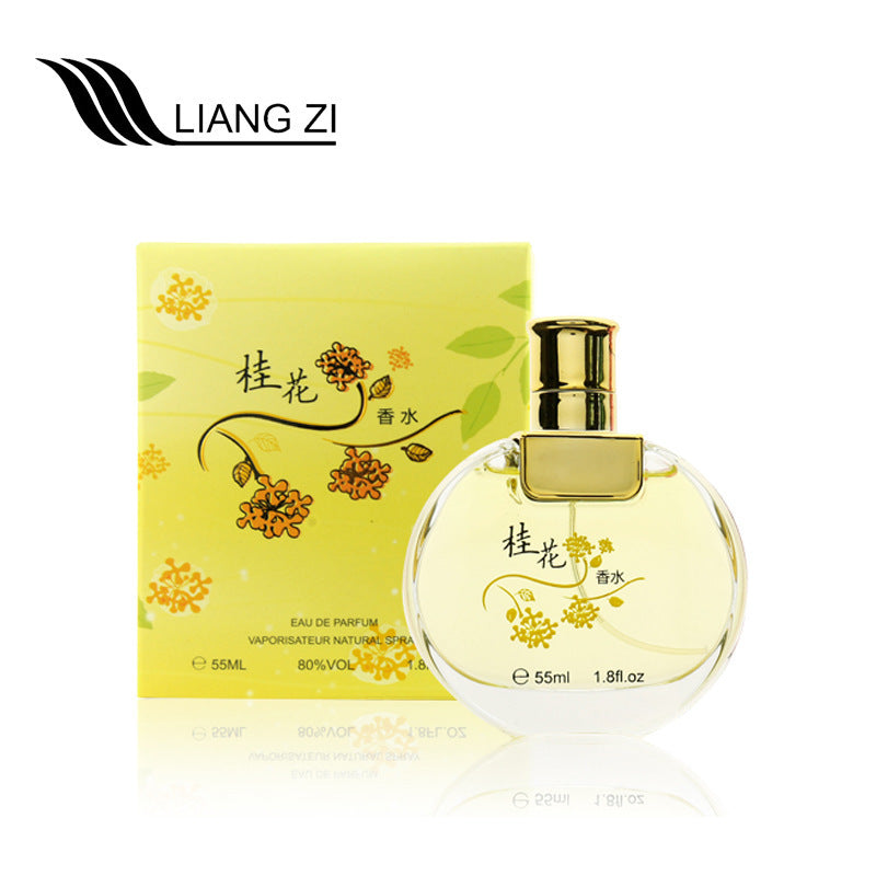 Beautiful domestic osmanthus perfume rose jasmine lily women's perfume wholesale long-lasting light fragrance 55ml student perfume 