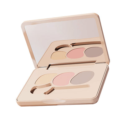 ARTMISS Light Touch Tri-Color Concealer Palette Highlighting Cream Tri-Color Concealer Palette Repair Dark Circles Giant Concealer Palette 