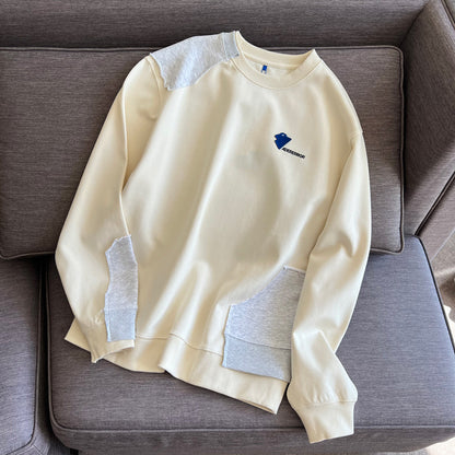 ADER autumn and winter 2022 new color matching patch pullover round neck couple sweater design sense niche sweater ins tide 