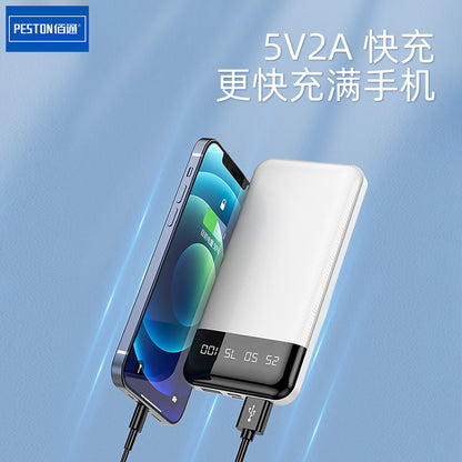 Baitong 10000 mAh စွမ်းရည်ကြီးမားသော မိုဘိုင်းပါဝါထောက်ပံ့မှု နှစ်လမ်းသွား အမြန်အားသွင်း အိတ်ဆောင်အားသွင်းခြင်း ရတနာ dual USB အထွက် 2.1A