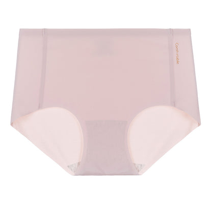 Ice silk underwear women's seamless mid-waist pure cotton crotch antibacterial girls transparent mid-waist Japanese breathable ladies briefs 