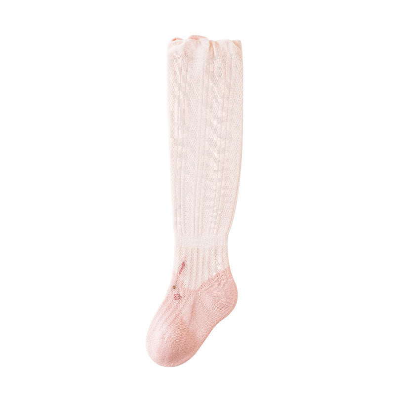 Baby socks summer over-the-knee stockings mesh socks thin anti-mosquito socks type a baby socks newborn loose mouth 