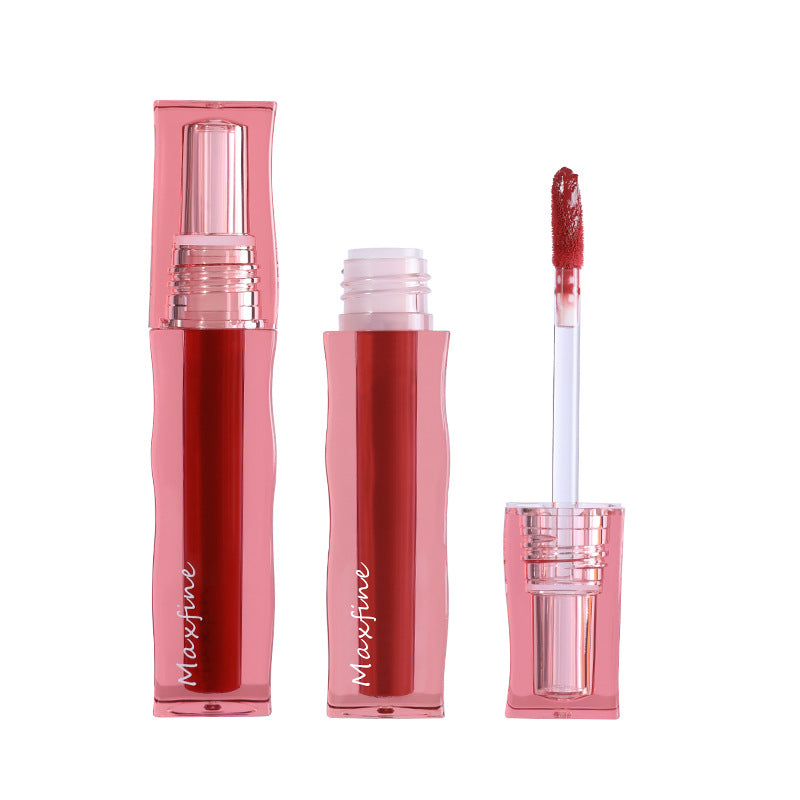 Maxfine silk matte soft gloss lip glaze velvet matte matte moisturizing and nourishing students whitening lipstick လက်ကား အခမဲ့ ပို့ဆောင်ခြင်း 