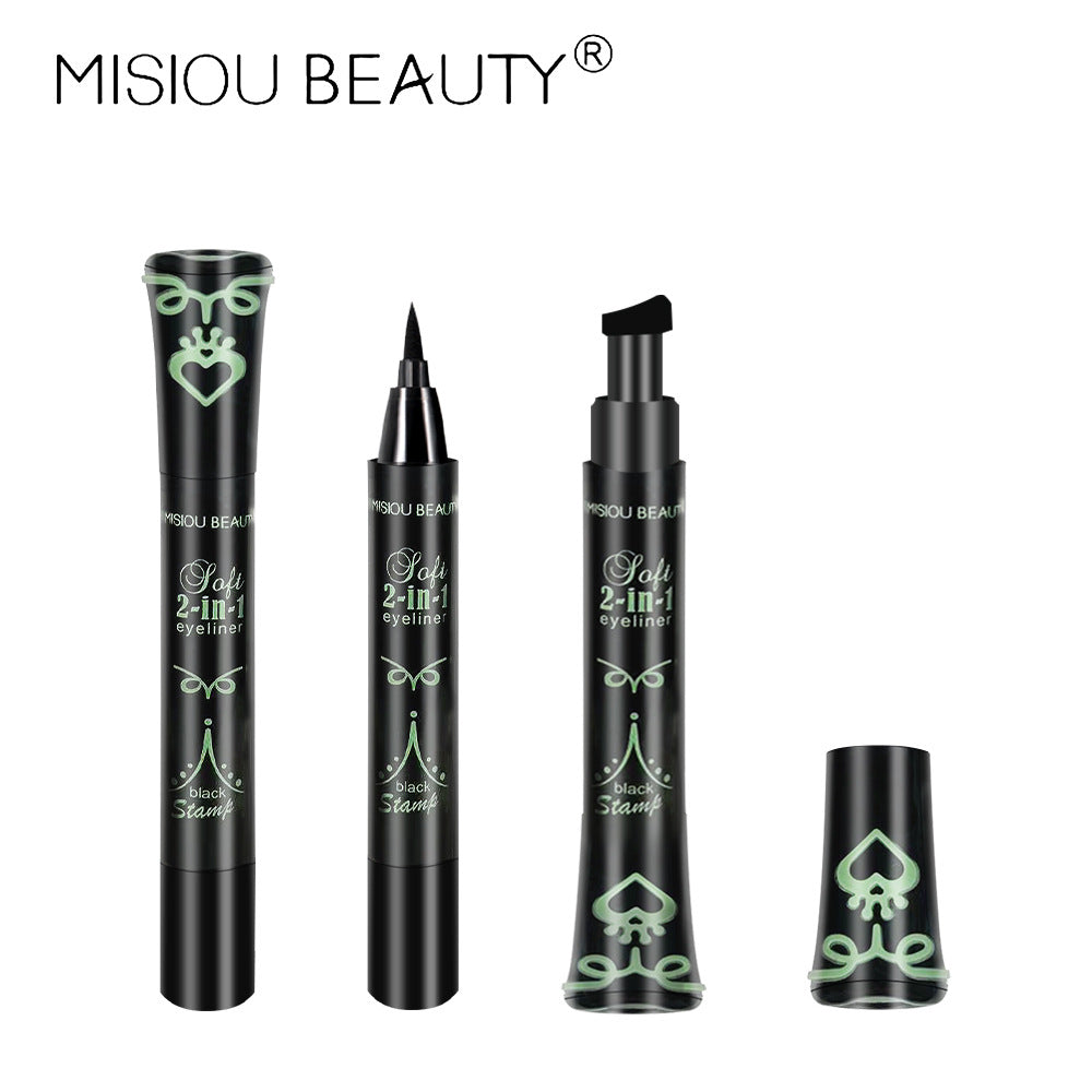 Cross-border makeup double-headed seal eyeliner waterproof and non-smudged beginner waterproof and sweat-proof eyeliner 