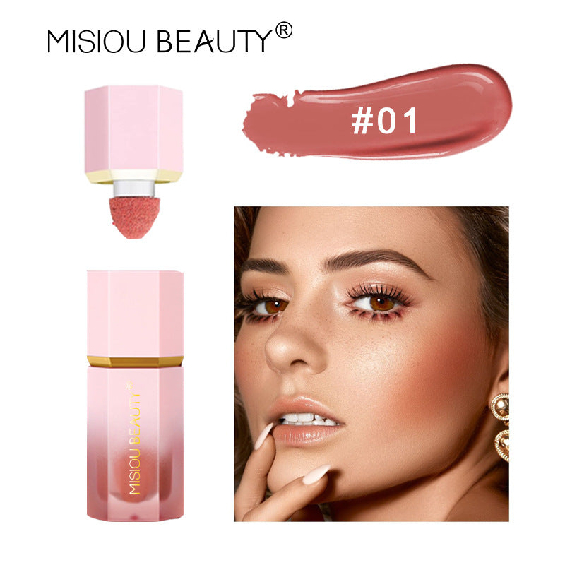 MISIOU BEAUTY နယ်စပ်ဖြတ်ကျော် အလှကုန် အရည် blush eye shadow contouring နေလောင်ခံ အမျိုးသမီး facial rouge watercolor မိတ်ကပ် 