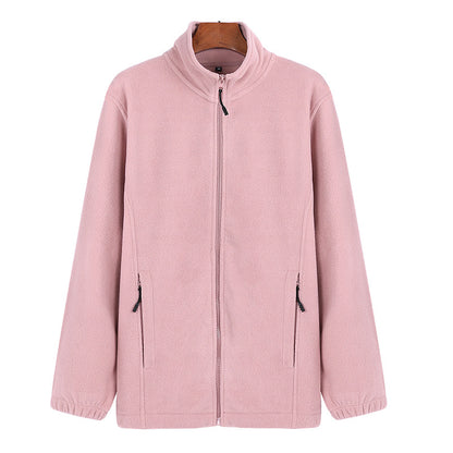 2022 new winter sports zipper polar fleece sweater jacket men and women long-sleeved couple trendy loose clothes