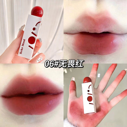 Kekekmood pure desire cream four-corner lip glaze matte velvet matte non-fading white lipstick affordable student 