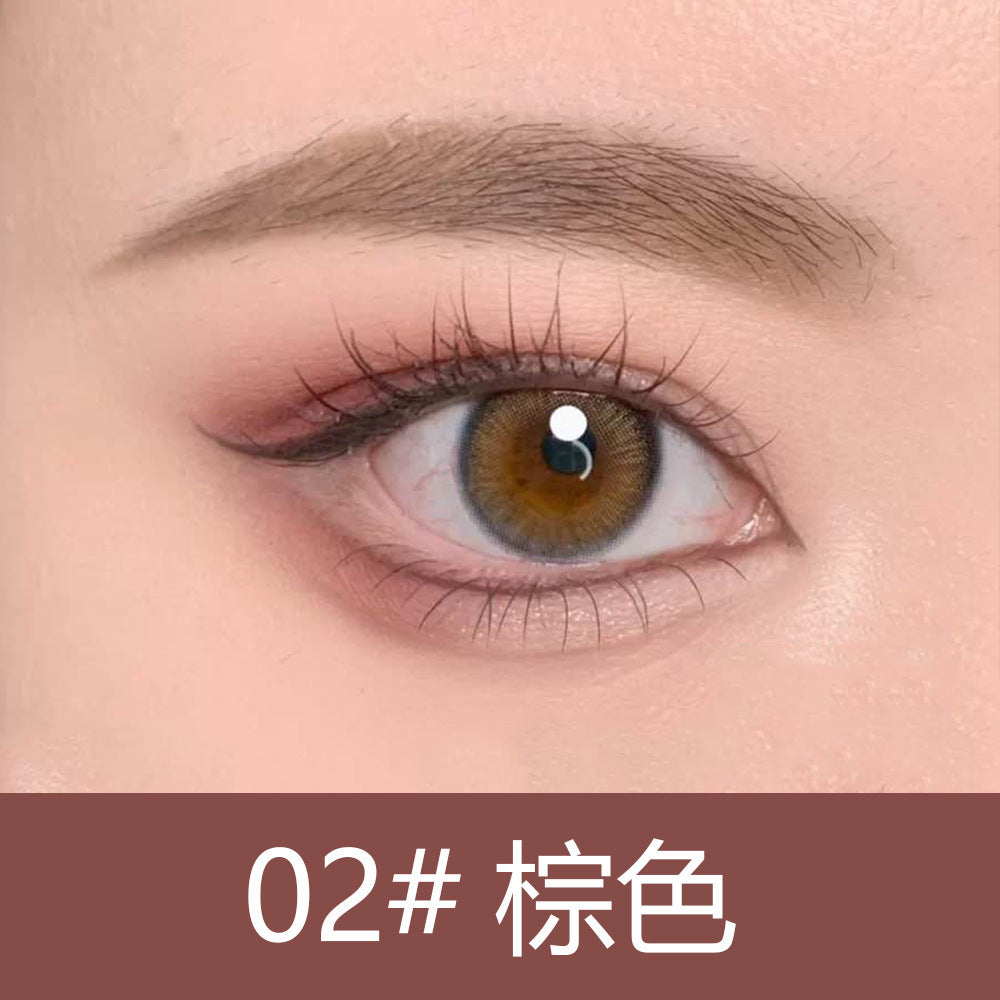 Douyin colour eyeliner အရည် ပန်းရောင် ခရမ်းရောင် အညိုနုရောင် sponge head ပါးလွှာသော eyeliner ကျောင်းသားများ တတ်နိုင်သော နယ်စပ်ဖြတ်ကျော်မိတ်ကပ် 