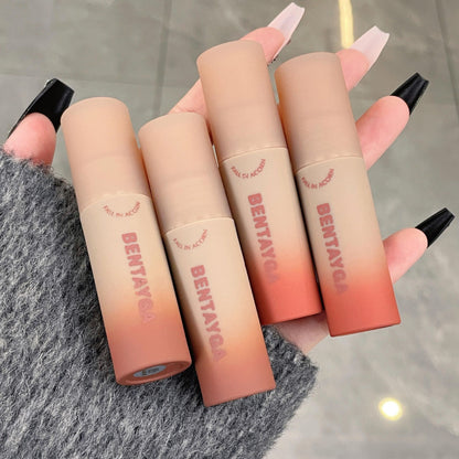 BENTAYGA autumn rich velvet lip mud matte whitening lip glaze nude makeup စွယ်စုံမိတ်ကပ် ကျောင်းသားကျောင်းသူများ လက္ကား 