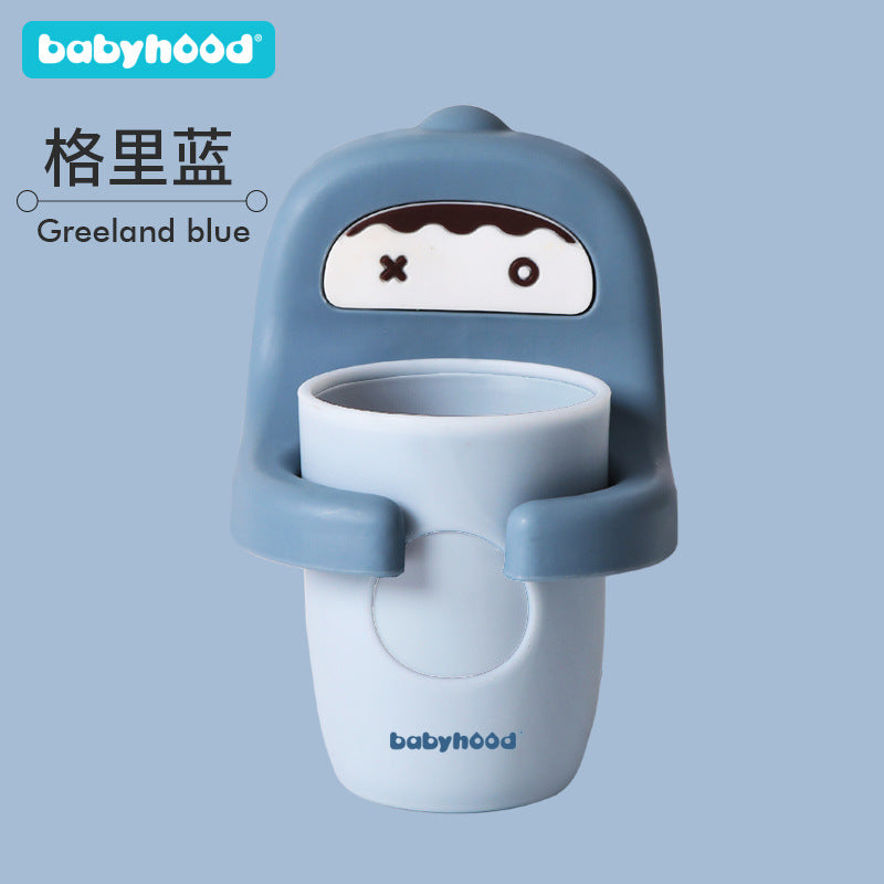 Children's toothbrush cup toothbrush mouthwash cup baby toothbrush holder toothbrush holder wall-mounted multifunctional cute toothbrush cup 