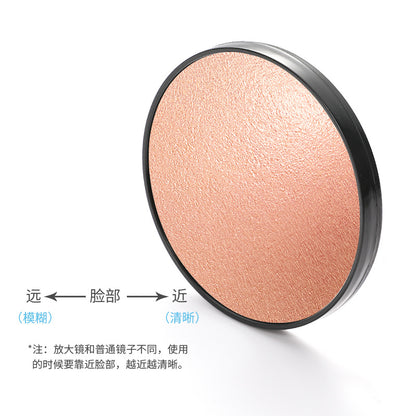 Factory direct supply cosmetic mirror single powder pore 5 times 10 times 15 times suction cup mirror suction cup small mirror cosmetic mirror 