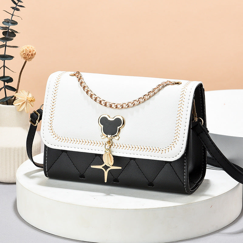 2022 New Women's Bags Mobile Phone Bags Trendy and Simple Women's Shoulder Bags Crossbody Bags Korean Style Magnetic Buckle Small Square Bags 