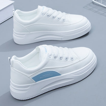 Small white shoes women's 2021 spring new board shoes women's shoes color matching flat shoes female students Korean version QR661 