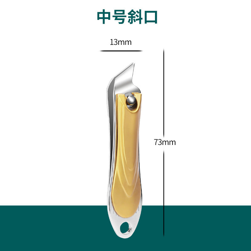 Spot new stainless steel nail clipper flat mouth large nail clipper cross-border unisex manicure tool 