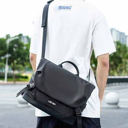 Fashion Trend Men's Satchel Messenger Large Capacity Commuter Work Bag Messenger Bag Water Resistant Casual Shoulder Bag