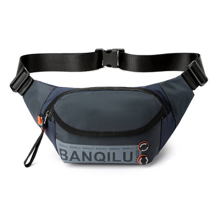 Summer Fashion Mobile Phone Bag Men's Waist Bag Outdoor Sports Messenger Chest Bag Multifunctional Riding Shoulder Bag 