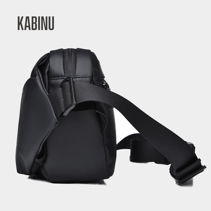 Kabinu casual chest bag, outdoor membrane waterproof shoulder bag, lightweight and wear-resistant student cross-body bag, practical mobile phone bag 