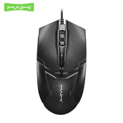 Maimi S1 Wired Gaming Business Leather Mouse USB Photoelectric Office Desktop Laptop အရံပစ္စည်းများ