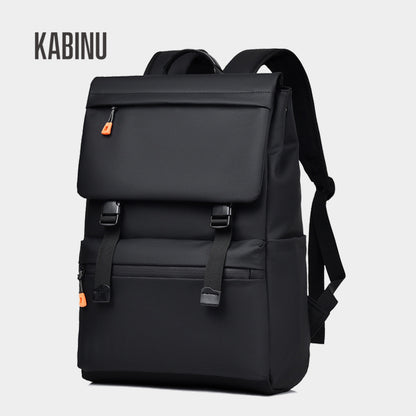 Kabinu casual backpack leather membrane waterproof business commuter computer bag backpack middle school student bag bag 