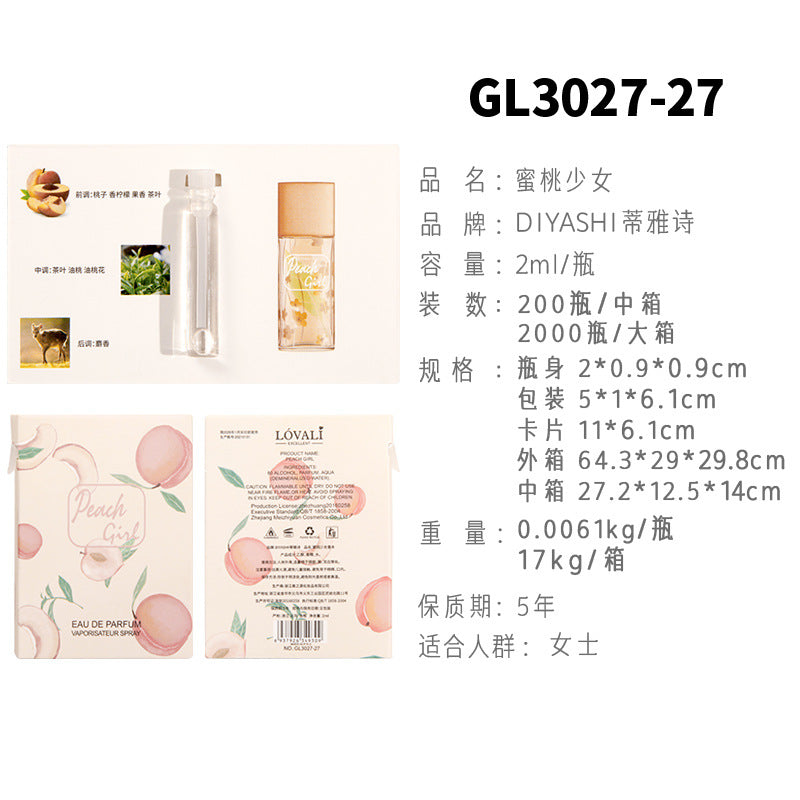 Vietnamese perfume sample Nair perfume women's perfume men's perfume wholesale card perfume q version trial pack 2 