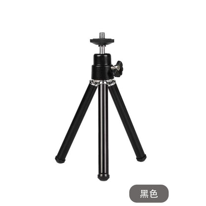 Universal mini portable tripod camera bracket မြန်နှုန်းမြင့် ဒီဂျစ်တယ်ကင်မရာ အလူမီနီယမ်သတ္တုစပ် ငွေရောင်သုံး tripod 