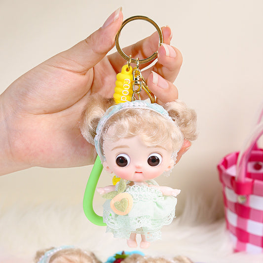 Yade Barbie doll 10 cm key chain bag pendant girl birthday gift doll trendy play doll batch 