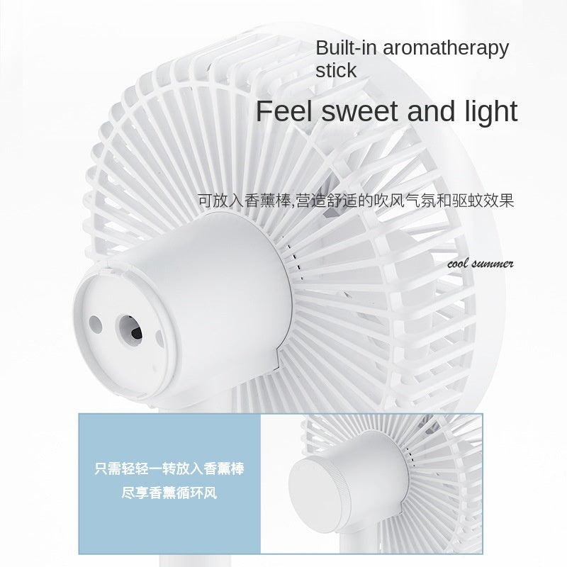 长虹电风扇学生宿舍专用小型台式静音便携USB充电桌面迷你小风扇