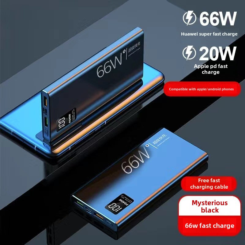 Z8 အသစ် 66W အထူးအမြန်အားသွင်းပါဝါဘဏ် 20000 mAh ကြီးမားသောစွမ်းရည်အလွန်ပါးလွှာသောမိုဘိုင်းပါဝါဘဏ်