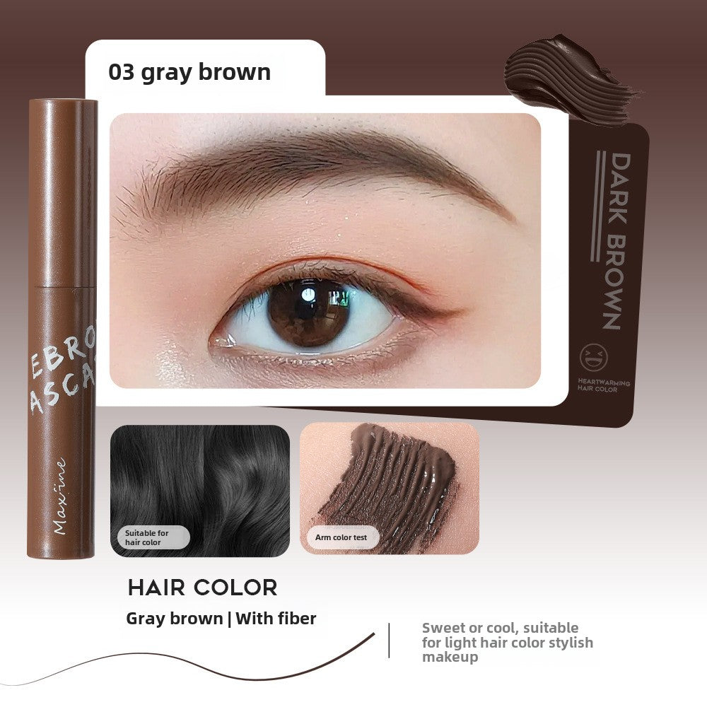 Maxfine velvet color-fixing eyebrow gel is waterproof and sweat-proof, not easy to smudge and not fade, natural and three-dimensional wild eyebrow dyeing gel 