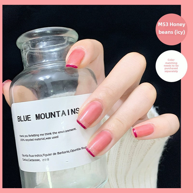 Maxfine nail polish no baking quick drying tearable water-based whitening nail polish long-lasting transparent nail polish wholesale