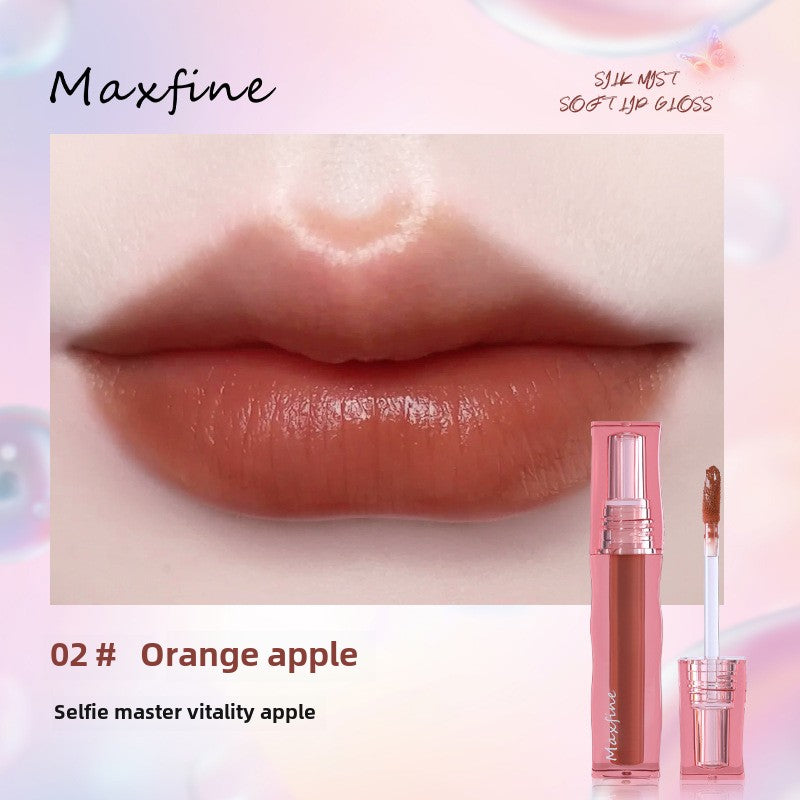 Maxfine silk matte soft gloss lip glaze velvet matte matte moisturizing and nourishing students whitening lipstick လက်ကား အခမဲ့ ပို့ဆောင်ခြင်း 