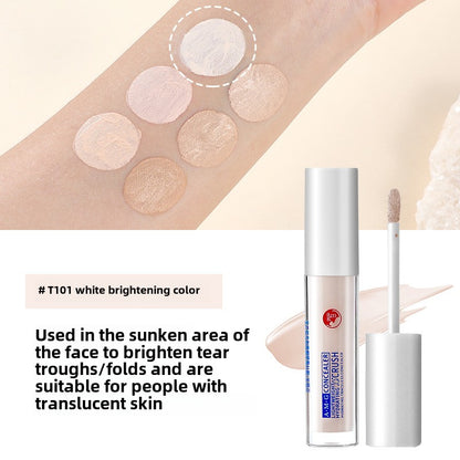 AMG long-lasting concealer covers dark circles, acne marks and spots without makeup removal or powder sticking. It is sweat-proof, oil-controlling and concealer-covering 